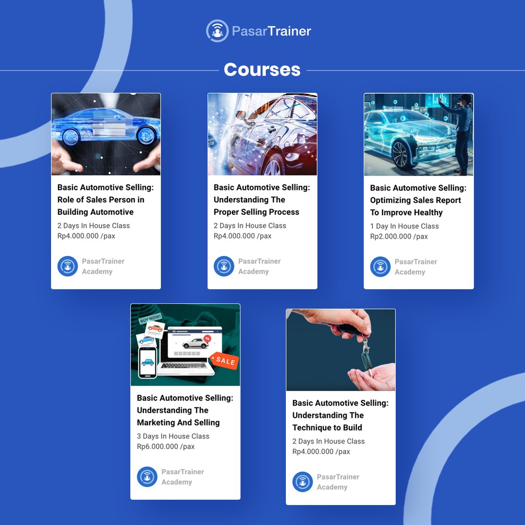 PasarTrainer's tweet image. Meet Our Trainer: Didi Susanto

Find what he teaches at PasarTrainer: bit.ly/PTA_didisusanto

#pasartrainer #trainerprofile #trainingmarketplace #trainingprogram #trainingday