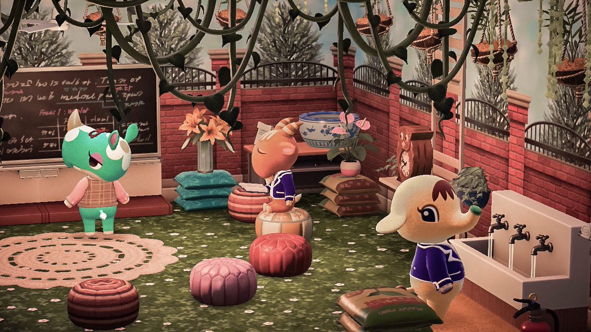 AC_BerryBay's tweet photo. welcome to botany academy 🪴 
~~~~~~~~~~~~~~~~~~~~~~~
i worked hard on this one 😭
#animalcrossing #acnh https://t.co/FKZA3JIdMQ