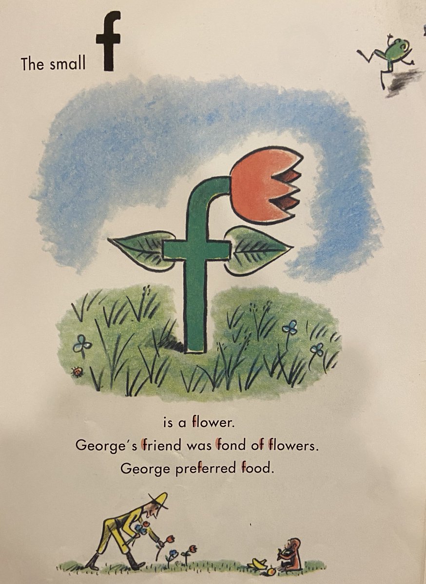 gom_drop's tweet photo. George is curious about why @Meta stole its erstwhile Facebook logo from a 1963 book called "Curious George Learns the Alphabet."🧐@GarettSloane @jaypeters @tjhuddle https://t.co/x0Ksu86rQV