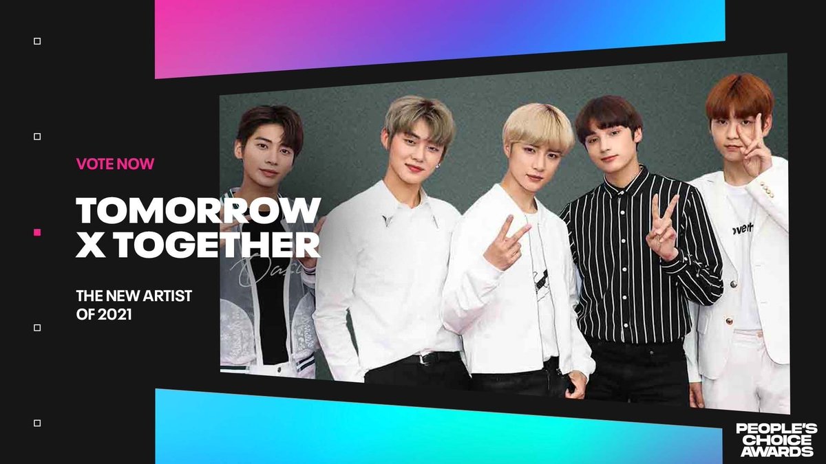 TXTintl_twt's tweet photo. I vote for #TOMORROWXTOGETHER for #TheNewArtist of 2021 #PCAs 

🔗https://t.co/f112LsyDjt https://t.co/2ikVaQ1GDz