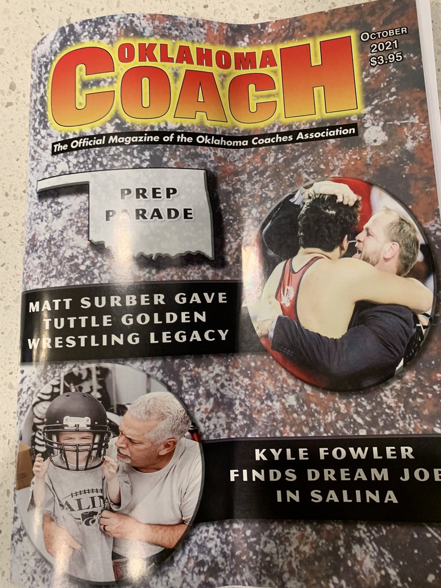 NateGomez's tweet photo. This article on @Coach_Surber in the OK Coaches Association Magazine is really good! 👏👏👏 https://t.co/M9oLXurV2C