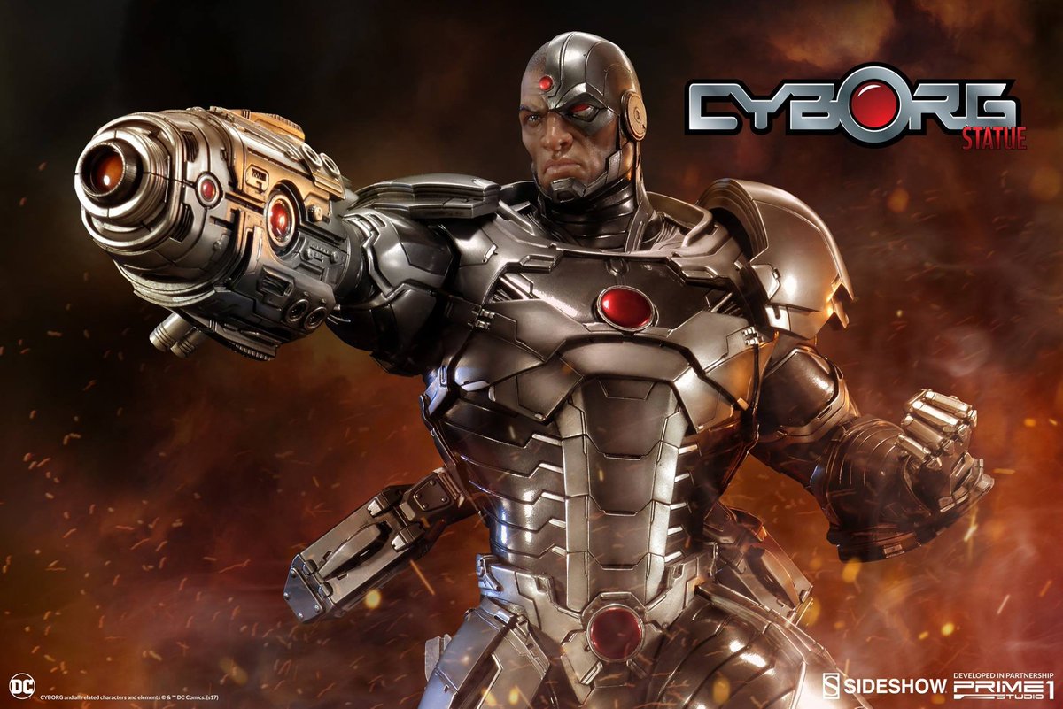 rincondedc's tweet photo. Yo soy partidario de que se continúe explorando a #Cyborg en el cine con otro actor y otra apariencia. Por ejemplo, un Cyborg como esta estatua de Prime 1 Studio basada en el personaje de New 52 que luce maravillosa. El actor podría ser Stephan James o Eli Goree. #SaveCyborg https://t.co/UX60oylGLd