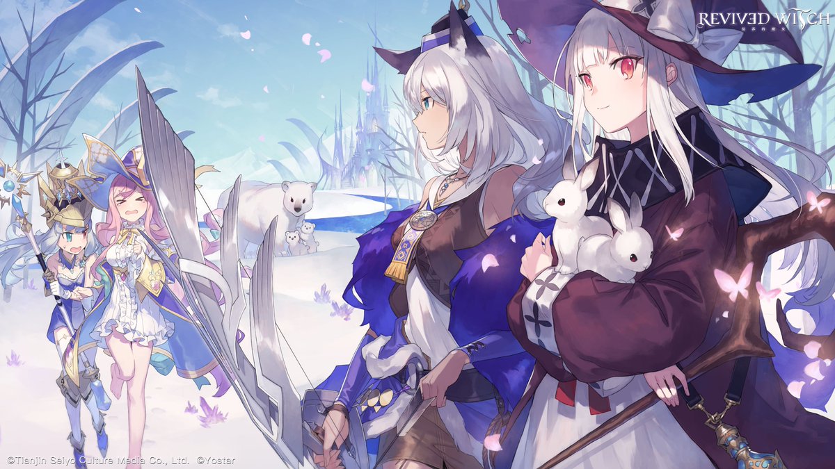 RevivedWitchEN's tweet photo. 3⃣days till the official release of #RevivedWitch!

When we are out in the wild, we might meet some little friends.

Big thanks to えびら (@ebila) for creating this beautiful art!

Retweet&amp;follow for a chance to win game Diamonds worth $19.99➡ https://t.co/oEzpmejpOx

#Yostar https://t.co/XfdEOIuRZ8