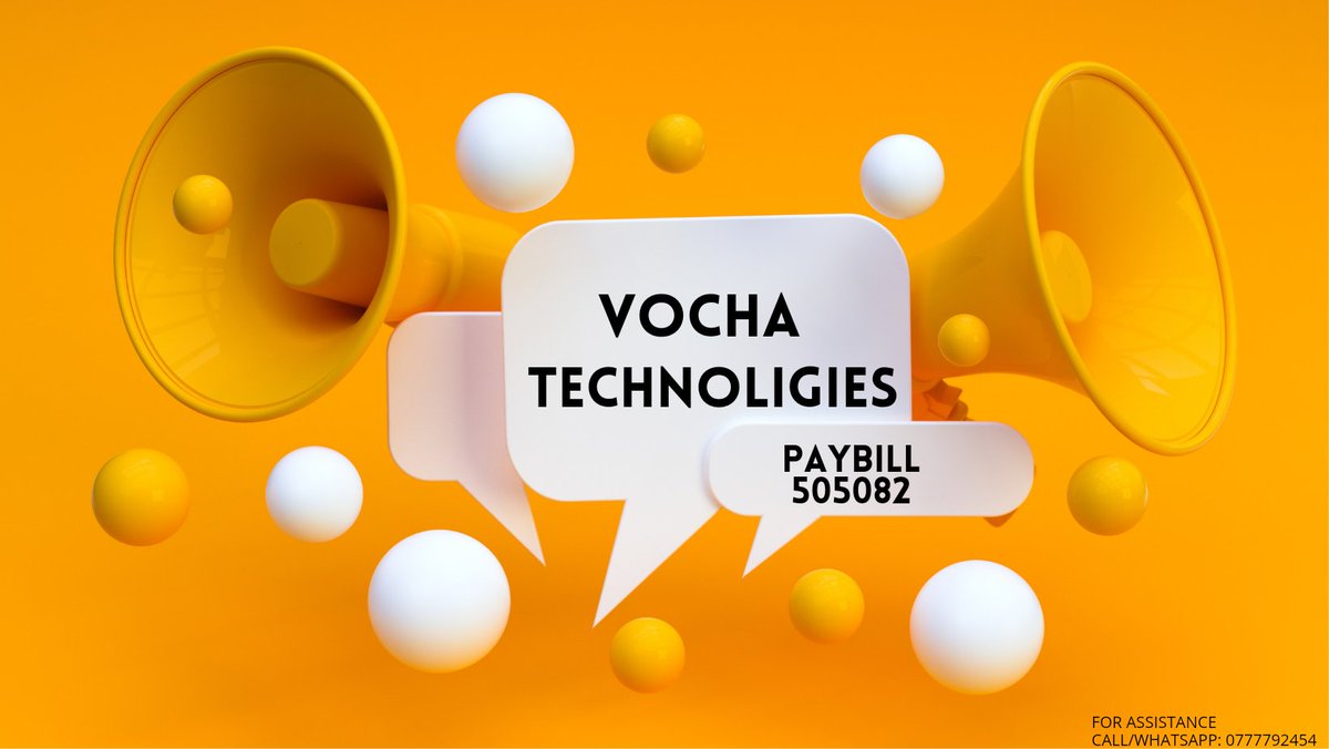 VochaLtd's tweet photo. Good morning
A morning shout out
Too up airtime from mpesa via mpesa via paybill 505082 account is your Mobile number https://t.co/CeoiZrCKGb