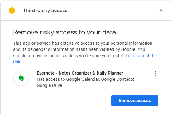 emailskinny's tweet photo. Hi @evernote peeps: this seems like not a good thing: https://t.co/M49qWbGJjw