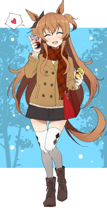 マヤとドキドキ♥️冬デート
「おしることコンポタ、どっちがい～い?」
#ウマ娘 #マヤノトップガン 