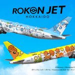 ロコンとアローラロコンがデザインされた飛行機「ロコンジェット北海道」が誕生!12月から北海道を中心に就航開始!