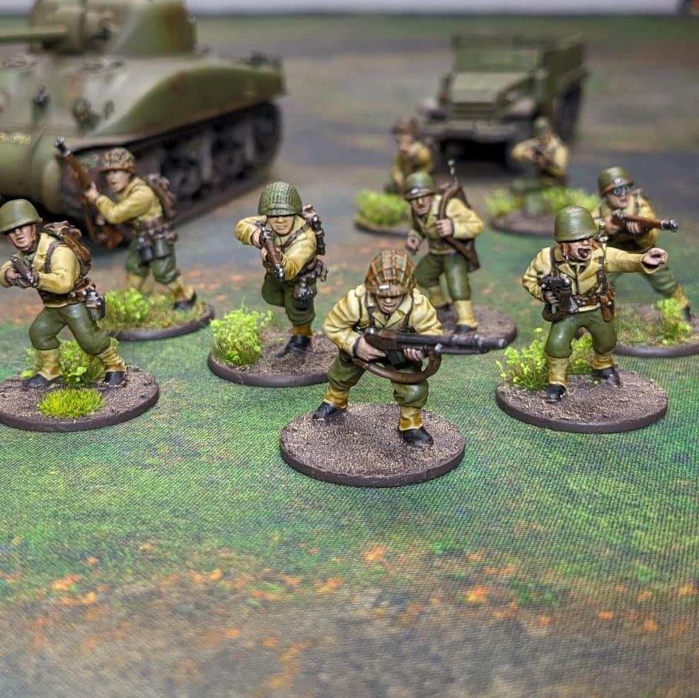 Wooooo! Bonko's Bastards are DONE - all #fullypainted which is always nice

Need to apply decals still and finish the static grass (ran out of clear glue) 🙄

Started the game in January. 

#wargame #boltaction #warlordgames #28mmminiatures #boltactionminiatures #warlordgames