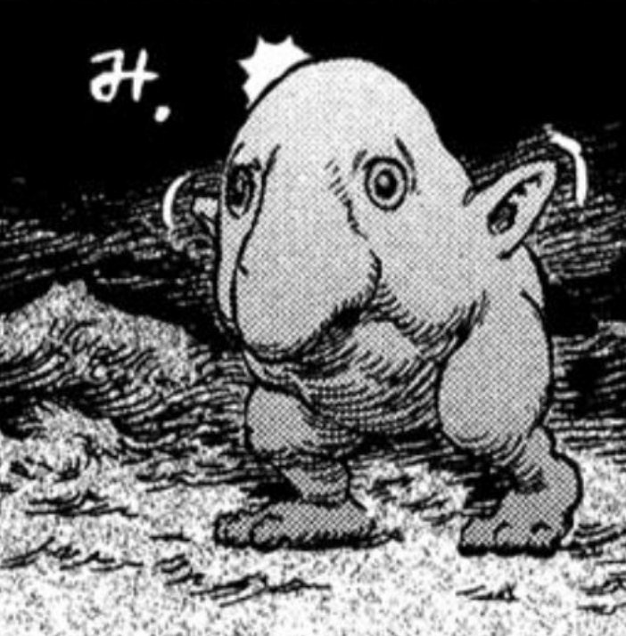 today's little dude of the day is schnoz from berserk!! 