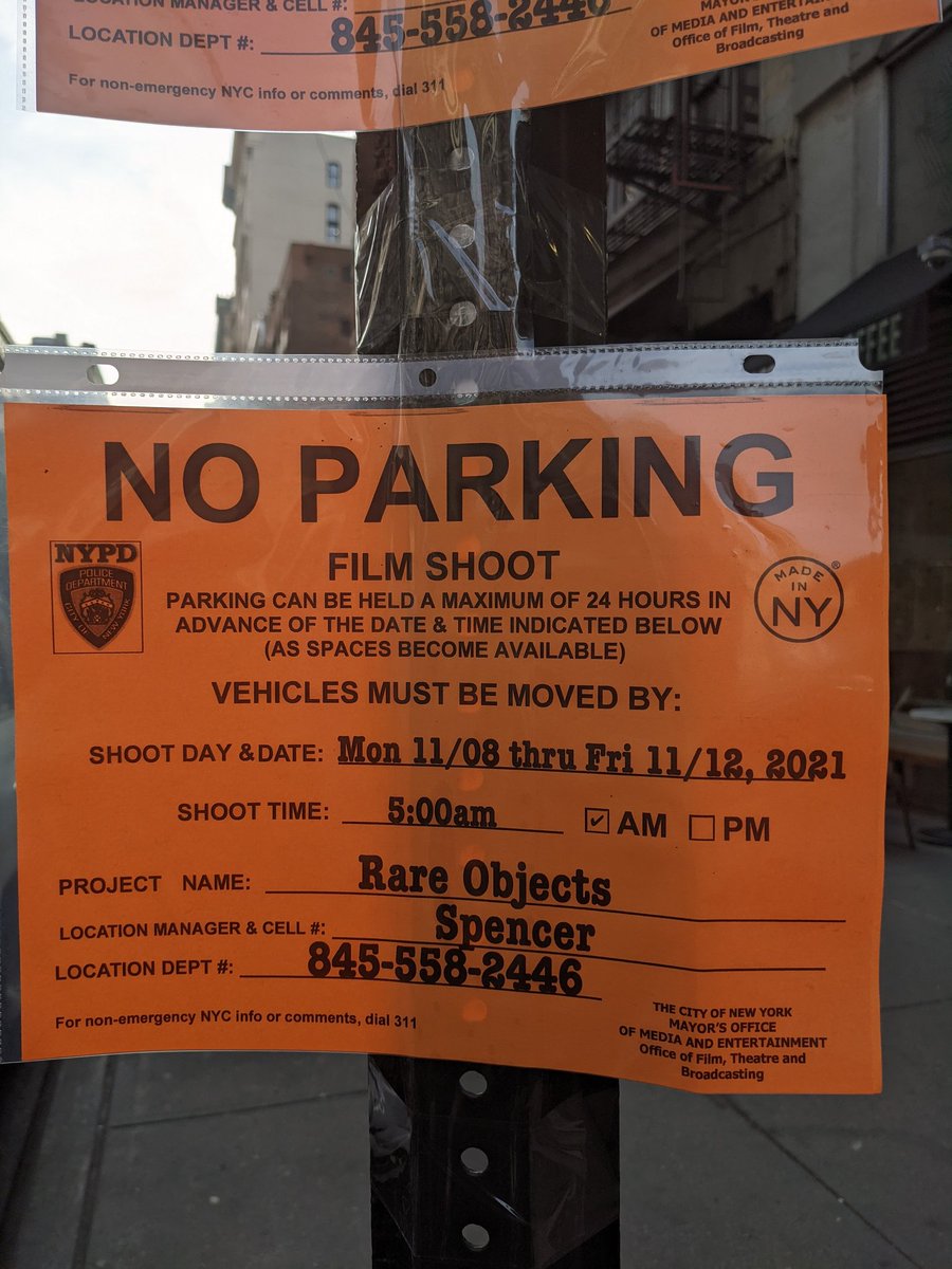 LindaMorov's tweet image. Rare Objects filming on Bond Street near Broadway in Manhattan Monday through Friday. @olv #rareobjects