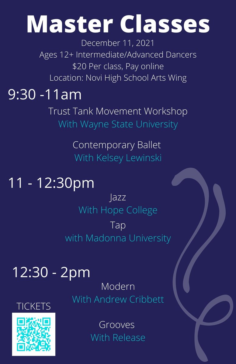 novidance's tweet photo. Come support the dancers in the community! 
Master Classes available to EVERYONE
Purchase tickets here: https://t.co/My9MdE8y8t https://t.co/ihMggOYJnU