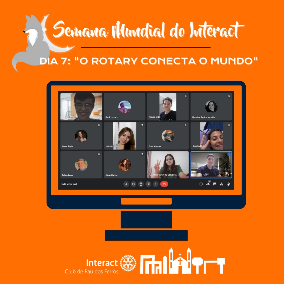 iccpdf's tweet photo. O ICPDF para encerrar a Semana Mundial de Interact, no seu 7º dia, com o tema “O Rotary conecta o mundo”, fez, na tarde de hoje, uma reunião com o Interact Club de João do Ivaí, do Distrito 4630, do Paraná.

A reunião contou com dinâmicas de apresentação, + https://t.co/5IBTw2q7PI