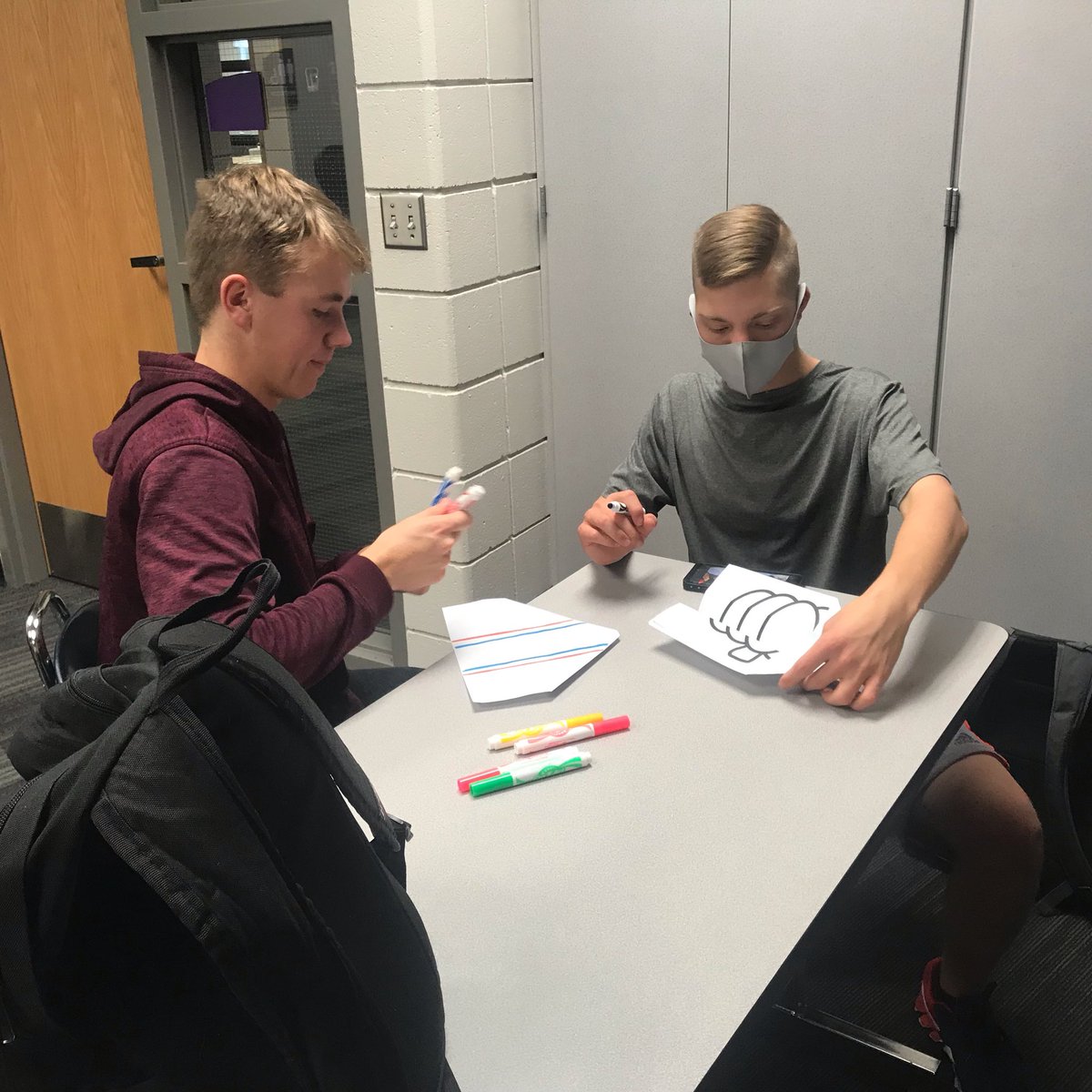 WaukeeBestBuddy's tweet photo. We had a great time making paper airplanes and playing games at our meeting last week! https://t.co/wDVq82KdCq