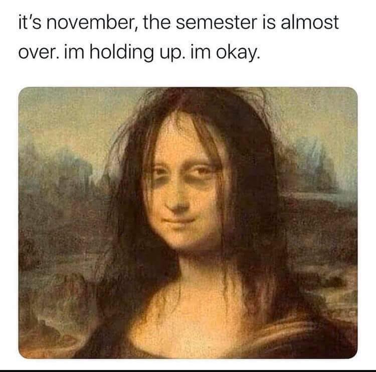 btalonia's tweet photo. Fall semester of my second year of #EdDinprogress while leading a school during a pandemic got me like. https://t.co/cpqiHPG1Uw