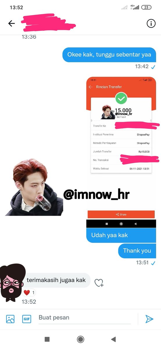 imnow_hr's tweet photo. Ada yang mau saling transfer/tf neobank sama aku ga? Biar dapet cashback. 

Atau siapa tau ada yang butuh shopeepay/mau saldo shopeepay aku kasih 15k dari masukin kode referal neobank aku. Dm aja yaa untuk tanya-tanya. https://t.co/tCZ0jB15hq