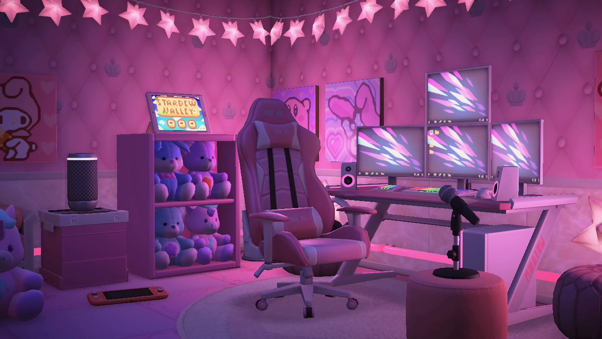 lizaacnh's tweet image. my pink gaming room💗