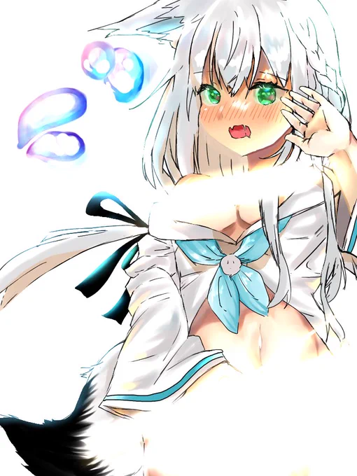 三度目の正直 白上フブキのイラスト#絵フブキ #絵師さんと繋がりたい #フォローお願いします#白上フブキ 