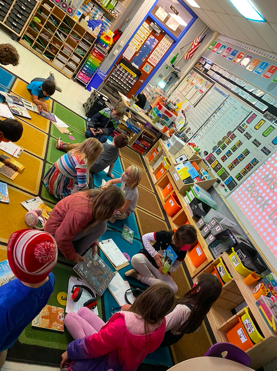 A2Eberwhite's tweet photo. Third graders in Ms. Burnstein's class enjoyed a delightful book tasting at the Book Love Cafe on Friday. Readers dabbled in a variety of nonfiction genres to get a flavor for their upcoming reading unit #welovereading #a2getherstrong https://t.co/C4OX35GtTp