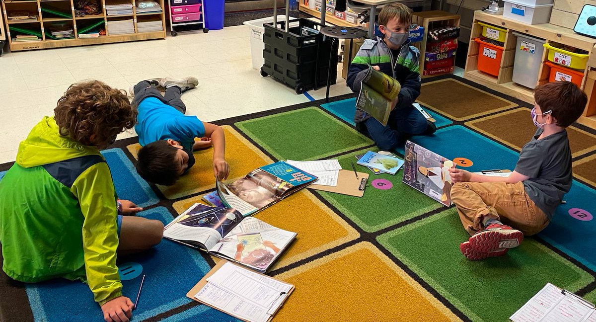 A2Eberwhite's tweet photo. Third graders in Ms. Burnstein's class enjoyed a delightful book tasting at the Book Love Cafe on Friday. Readers dabbled in a variety of nonfiction genres to get a flavor for their upcoming reading unit #welovereading #a2getherstrong https://t.co/C4OX35GtTp