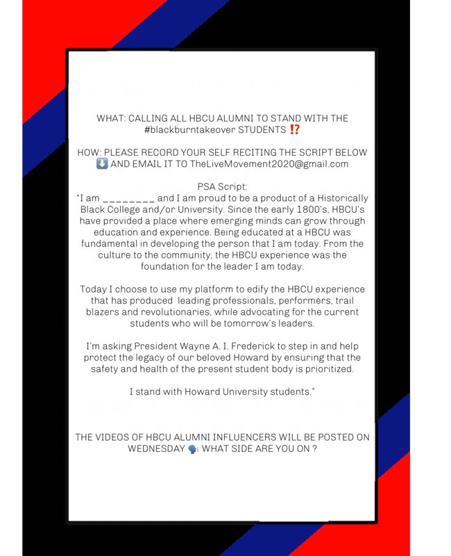 Refer to this as the script for your statements of solidarity!