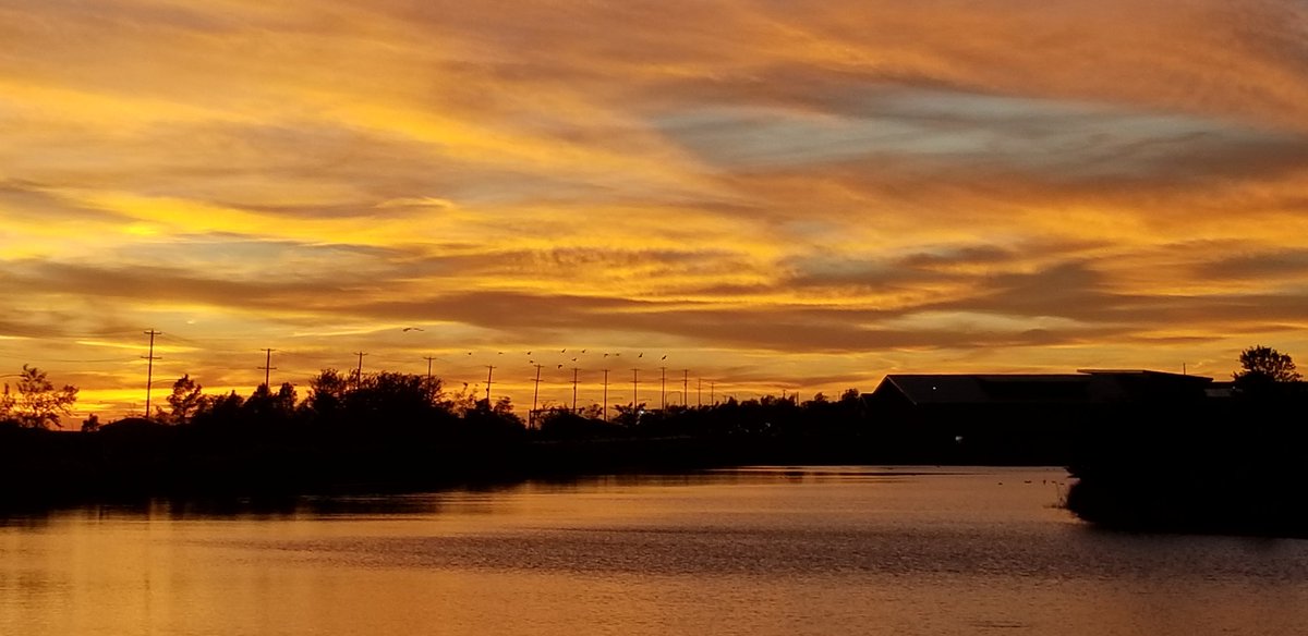 What an incredible #sunset tonight <a href="/Heartland_CC/">Heartland Community College</a> Birky Pond.