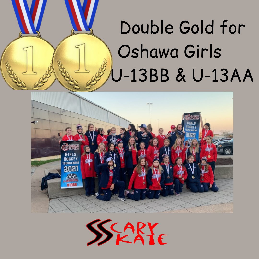 scary_skate's tweet photo. We could not be prouder of these amazing girls Double Gold this weekend! @oshawagirlshockey
@bstaal94 @maddybadeau
@juzzycaruana #HardWorkGetsResults #ScarySkateDevelopment https://t.co/RcyzV70Pue