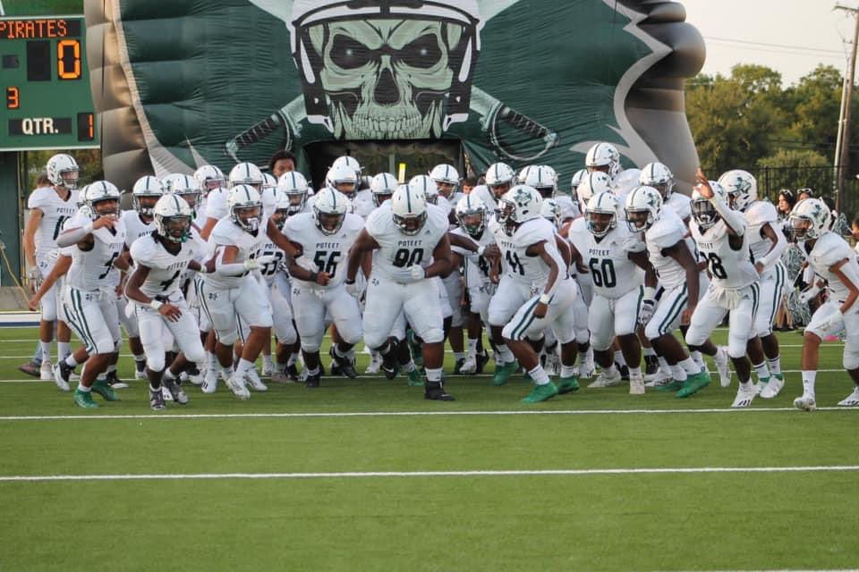 RalphHPoteetHS's tweet photo. 🏈🏈🏈 Post-season Football in November is here!
 
Game specifics:
Poteet vs Burleson
Friday, Nov. 12
7pm Kickoff
Mesquite Hanby Stadium

The game will also be broadcast live on KEOM 88.5 FM

Let’s Go Pirates!!💚🏴‍☠️💪 

#poteetstrong #ThisIsPoteet https://t.co/tJ8YH0SOHG