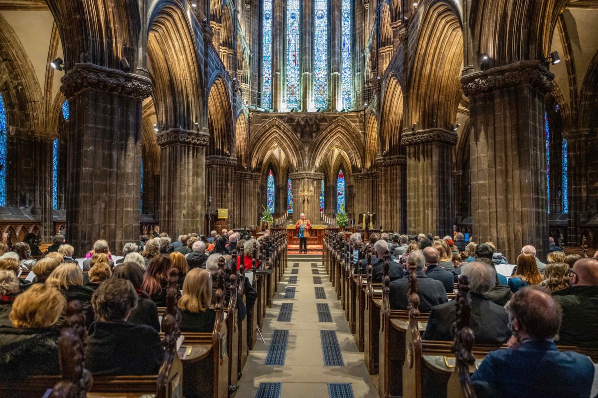 Oikoumene's tweet photo. Images from the ecumenical service held at Glasgow Cathedral today co-organised by @churchscotland @GlasgowChurches and the World Council of Churches to mark #COP26 -- Photos by John Young https://t.co/JOp9ysG5Or