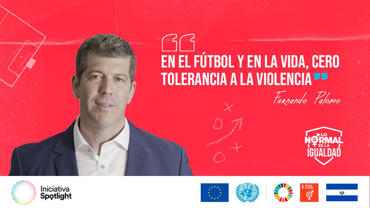 ONUElSalvador's tweet photo. En este partido NO se permite ningún tipo de violencia física, verbal, sexual, económica y psicológica contra las mujeres y niñas, ¡juega limpio!
En el fútbol y en la vida cero tolerancia a la violencia
#LoNormalEsLaIgualdad #SpotlightSV
#FernandoPalomo #SpolightFinALaViolencia https://t.co/C11fi8ey2e