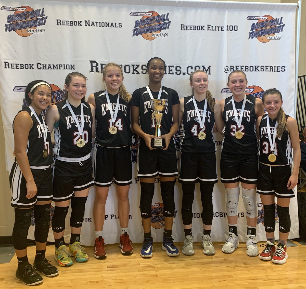 NatashaOlufson's tweet photo. 8th grade Knights Academy 2026 went 5-0 this weekend at the Ballin For A Cure Bball Tourney!! 🏆🥇 Peyton got the MVP tourney award too!! 👏👍 So proud of this team and my girl @PeytonOlufson !! ❤️🏀🖤 #kbafamily #champs #weekendhoops https://t.co/d53E5lcQYe