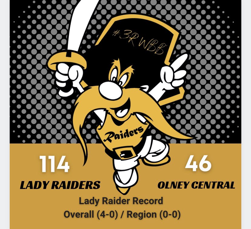 3Rwbb's tweet photo. #8 Lady Raiders finish today with a win over Olney Central College! Lady Raiders move to 4-0! 

🚨22 Assists 
🚨49 Rebounds
🚨20 Steals 

🤩This is RAIDER NATION‼️ https://t.co/czsGqLJj6E