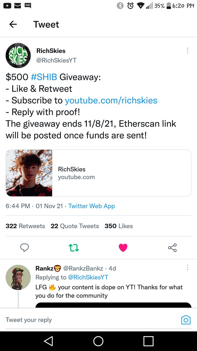 DrakenMaul's tweet photo. @RichSkiesYT Final piece of proof. Not sure if you need it but saw most everyone else did so here is my shib wallet address
0x775A35ee051D708c12D5095e02566244EBF4DfB6 https://t.co/JECULJwwWY