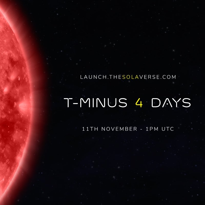 the_solaverse's tweet photo. It all started exactly 1 month ago today.

1 Tweet
0 Followers
2,000 SOLA-STARS

Fast forward 4 short weeks…

9 Tweets
23,000 Followers

🗓 And on 11.11.21 - those 2,000 SOLA-STARS will have new owners!

Are you ready to #EnterTheSolaVerse? 🚀 https://t.co/g7Y7Vm0qxf