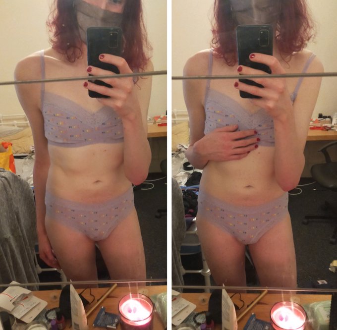Cute new matching pride themed underwear! 😍💜🏳️&zwj;🌈🏳️&zwj;⚧️ https://t.co/W5JHDeHXbM<a href="/tag/transisbeautiful"class="tags"><span>#transisbeautiful</span></a>