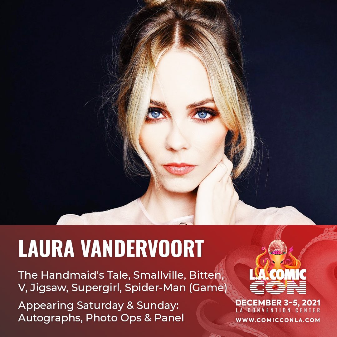 comicconla's tweet photo. 🐙💬 We are thrilled to announce that @Vandiekins22, known for such projects as #TheHandmaidensTale, #Smallville, #V, #Jigsaw & more, will be joining us on Saturday & Sunday of Los Angeles Comic Con! Secure your photo op 📸 & autograph ✍️ now 👉 https://t.co/75eKRxKP0k https://t.co/D7zTTfOMCq