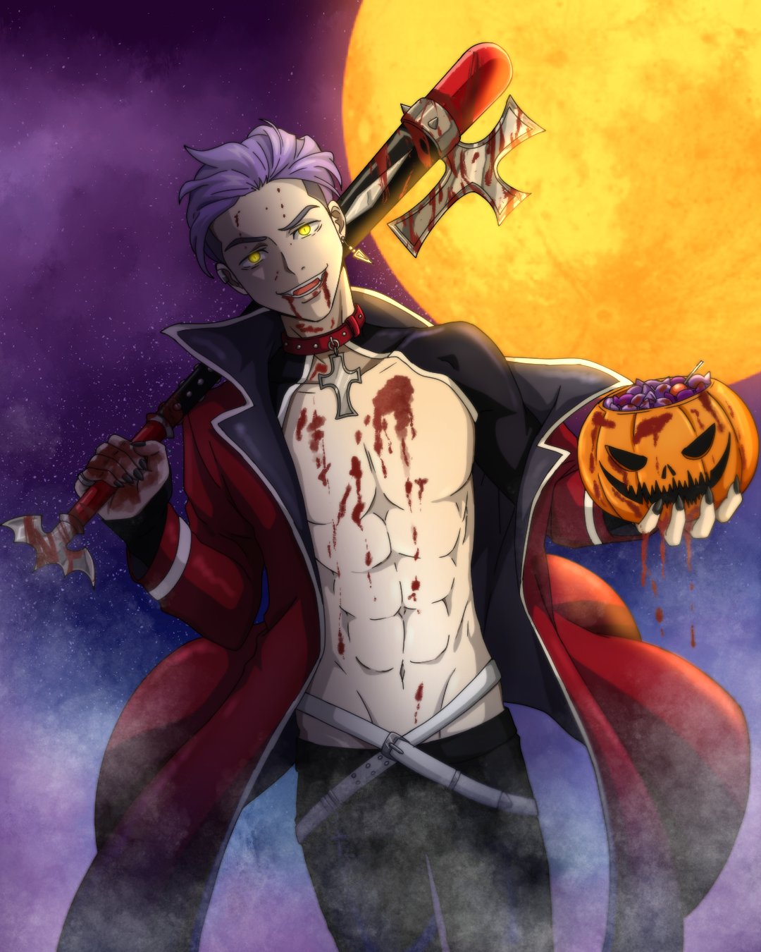 Spooky Halloween Anime Character Print Quality Otaku Wall - Etsy