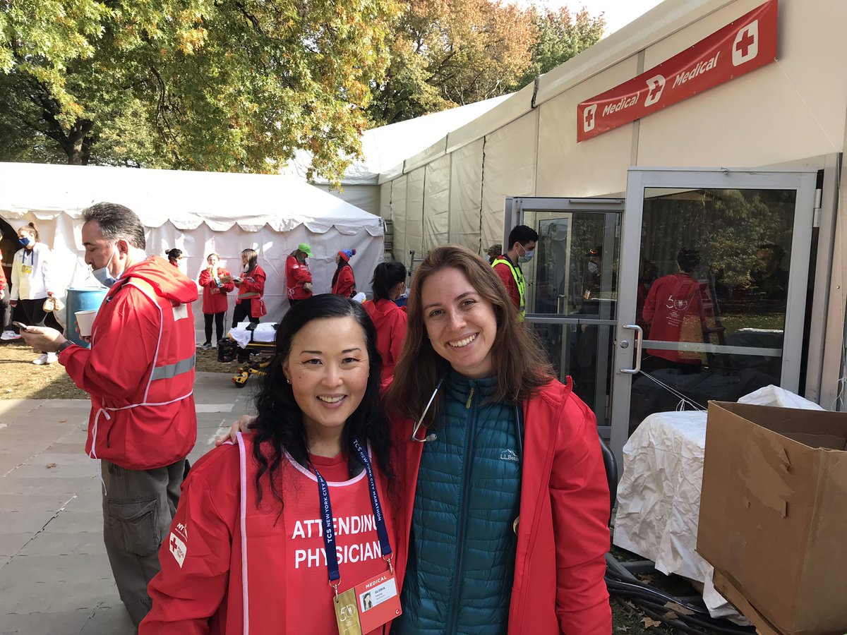 glohwangMD's tweet photo. Well another #tcsnycmarathon over, the 50th run. No one seriously injured or hurt 🙏. Met some awesome new people and ran into some old ones. See u next year! https://t.co/cpRiK6sMM5