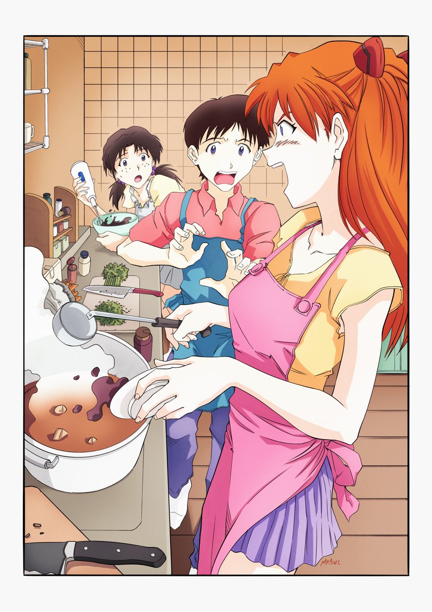 evalemonmaster's tweet photo. And a bonus illustration for NGE: Genocide by @MRAartworks 
#CookingwithBaka
#LAS
#asushin https://t.co/rp9zWgzQX1