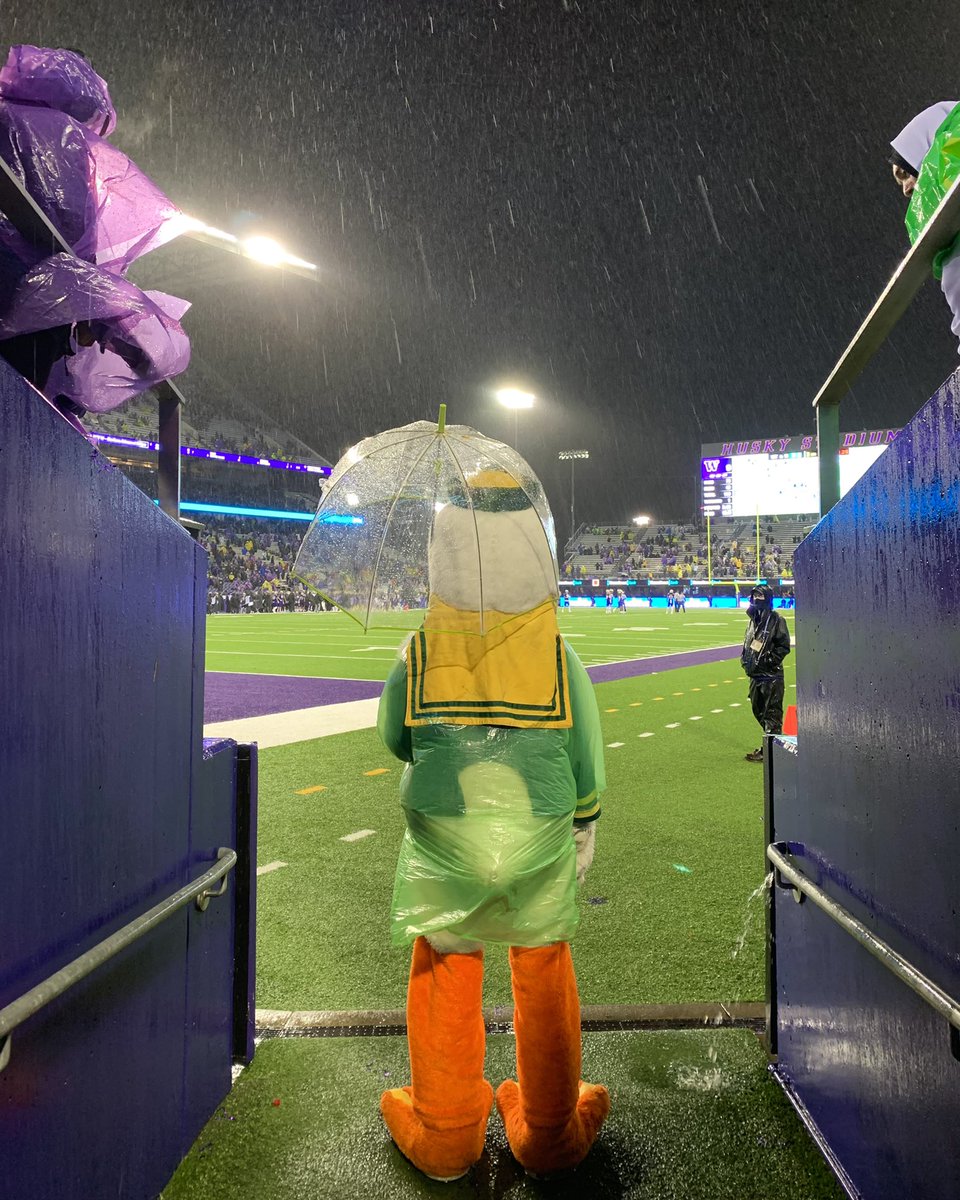TheOregonDuck's tweet photo. never rains like this in autzen https://t.co/ZMtZLp25KX