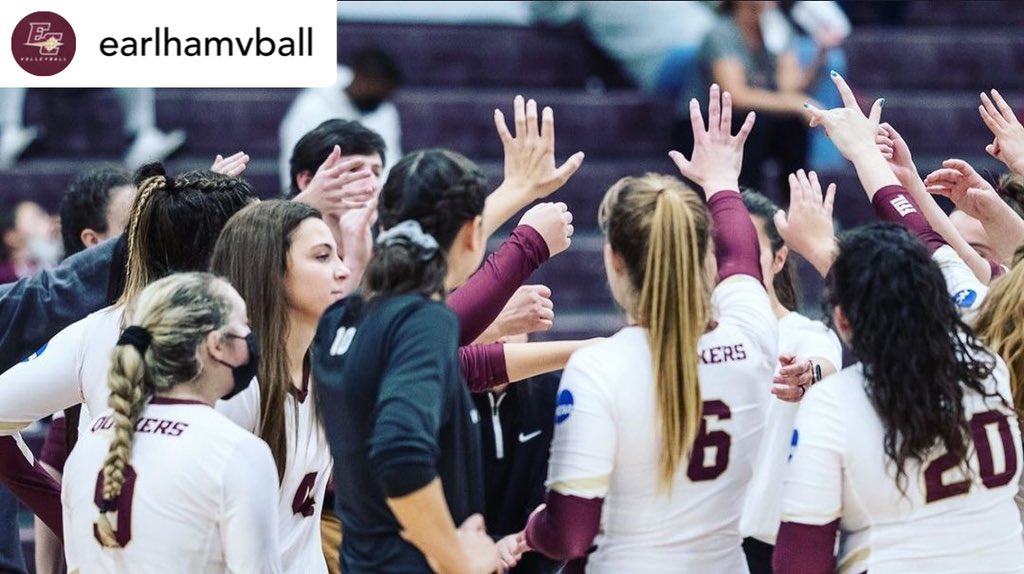 We enjoyed the ride; we cheered, we jumped up and down; we lost our voices. We enjoyed every minute @earlhamvball. We are so very proud of you! To the seniors, thank you!!! #FFIL