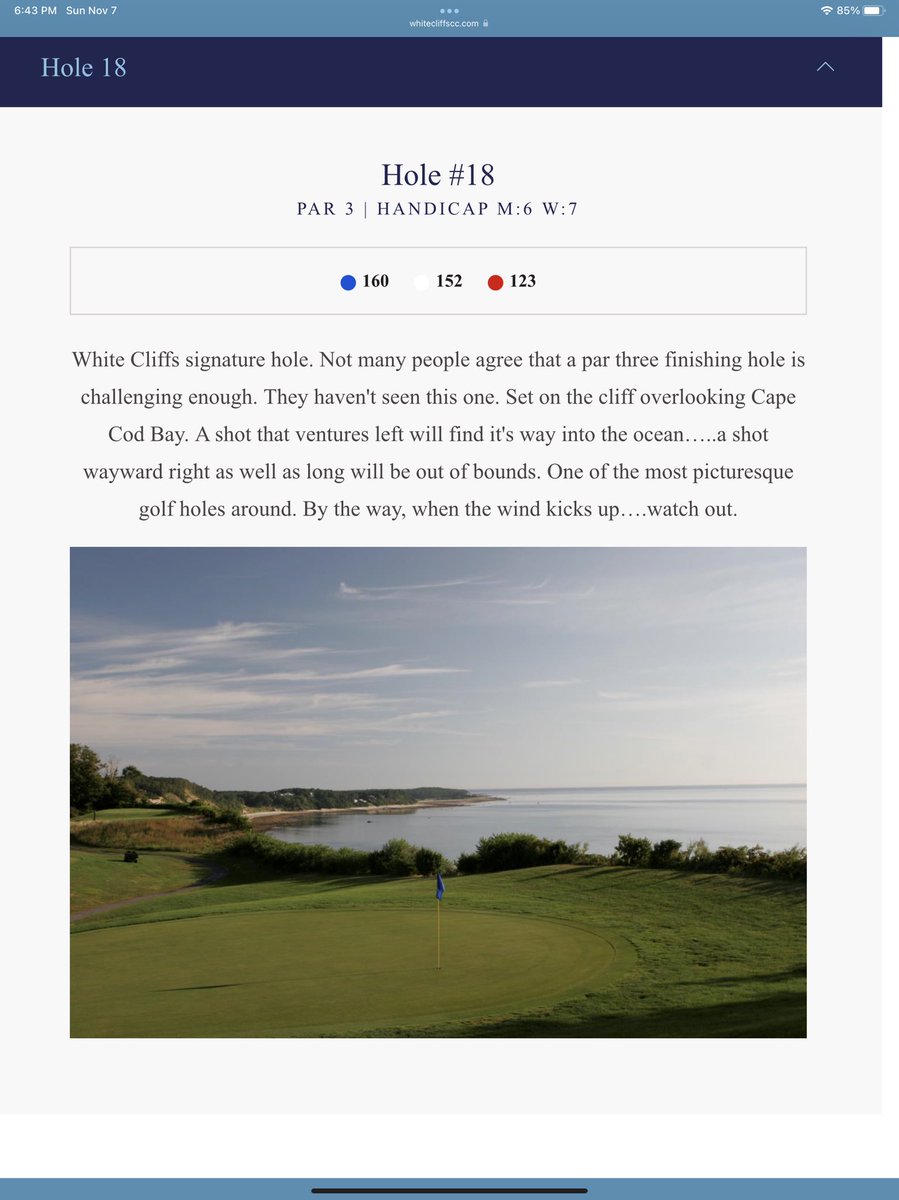 Ddubs74's tweet photo. @PlayMassGolf 18th @ White Cliffs in Plymouth https://t.co/wYNDFNxomY