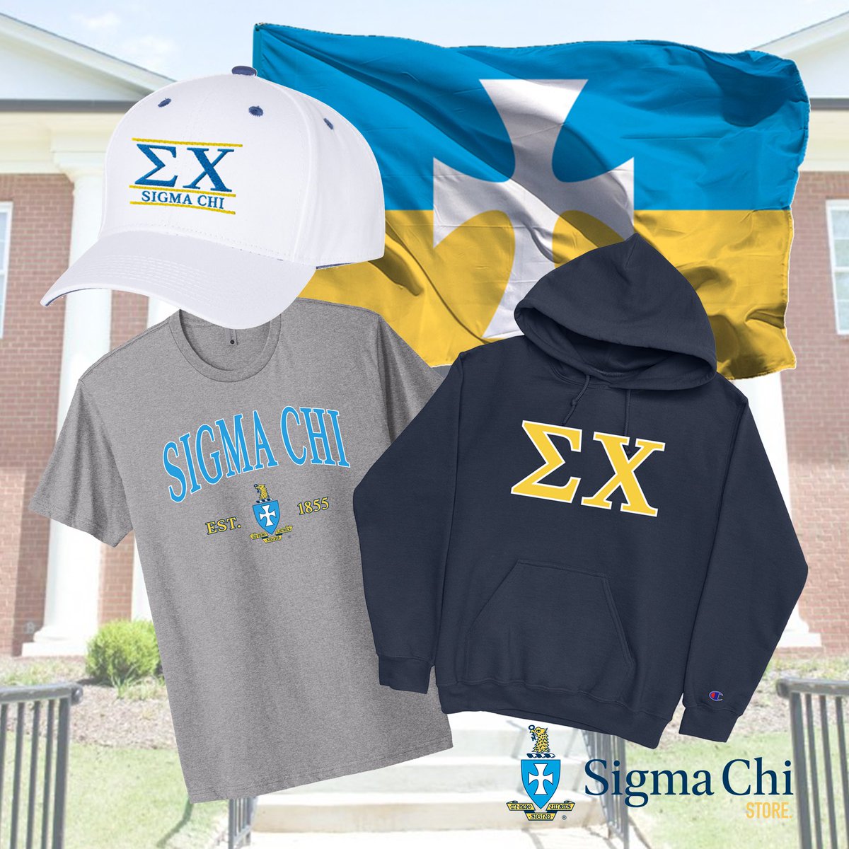 Attention new brothers! The new brother bundle is available now in the official store of Sigma Chi. 👀 Tag a newly initiated brother below who needs to get his new Sigma Chi merch. 🔥 store.sigmachi.org/products/new-b…