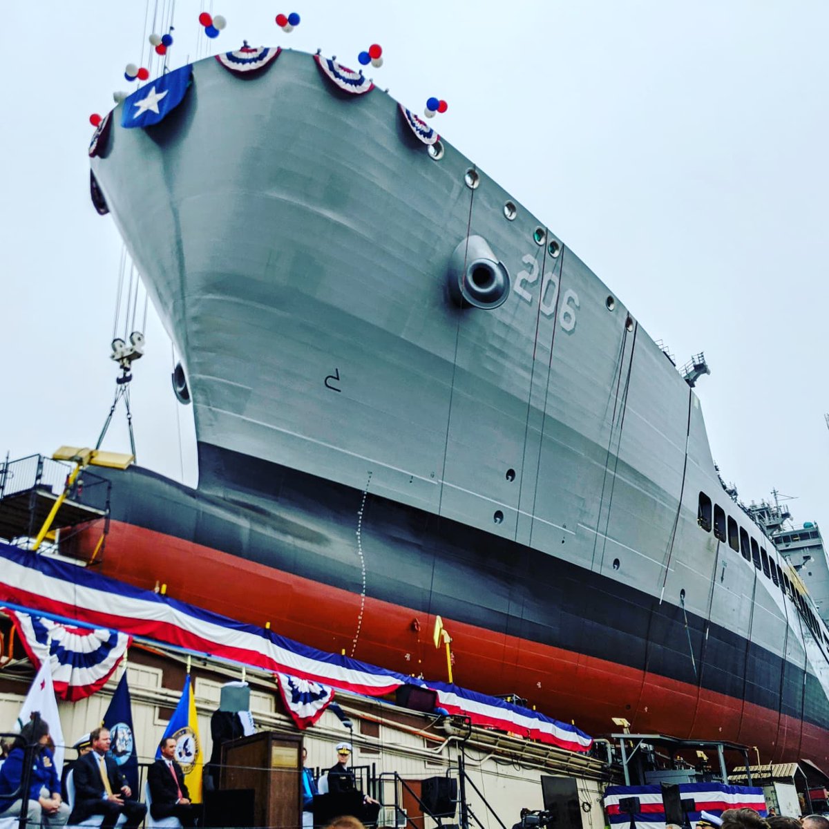 RaFasWorld's tweet photo. The Christening &amp; Launch Ceremony of the United States Navy Ship (USNS) Harvey Milk was an historic and inspiring event! 🏳️‍🌈

@HMilkFoundation @USNavy @CityofSanDiego #HarveyMilk @GDMS #LGBTQ #humanrights #Love https://t.co/Amcdt9bjgI