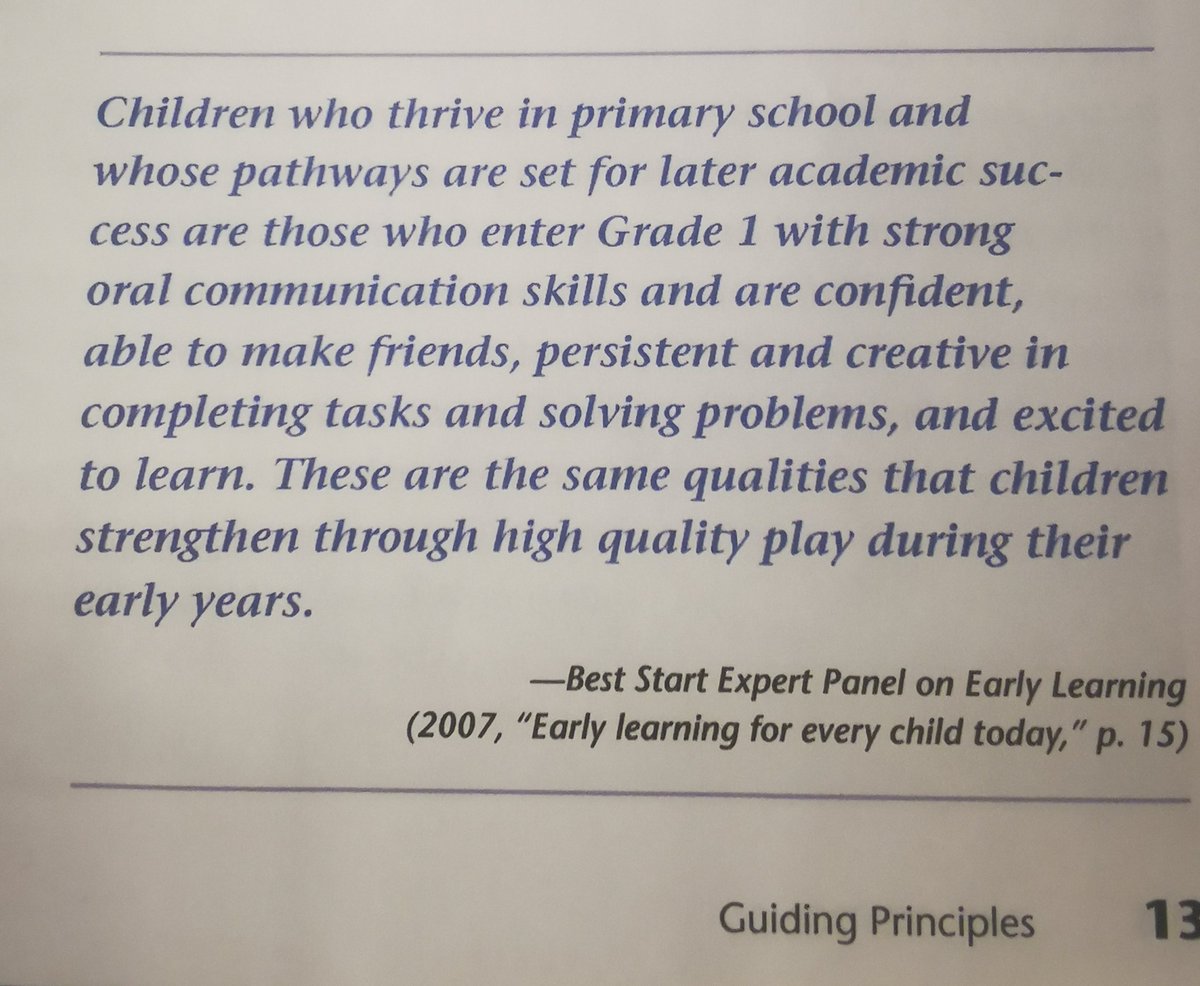 I found this quote in a book I'm reading. It reminded me of what I hope to instill in my kindergarteners this year! The importance of play can't be understated (Explorations: Learning Through Inquiry and Play) #joyfullearning #teachersaslearners <a href="/HolyCrossElem/">Holy Cross Elementary</a>