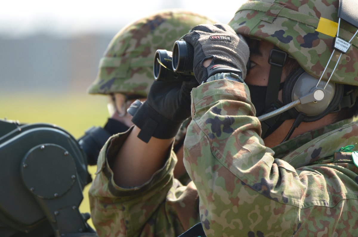 第13高射特科中隊（岡山・日本原）は、中国地方各地に展開し訓練を