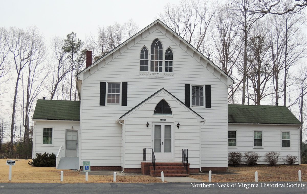 NNVHS's tweet photo. Hopewell M. E. Church South is located in Richmond County, Virginia near where the old Marvin Camp was located and nearby the old Lara Post Office. Records show that the Hopewell Sabbath School was organized in 1867. https://t.co/dMM8F3Q2WE
#NorthernNeckVirginiaHistory #NNVHS https://t.co/iJAxvOe9Q3