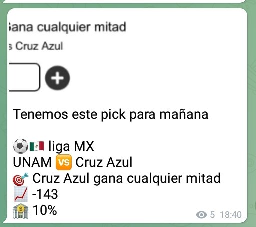 AjolotePicks's tweet photo. ⚠️💥 Acertamos este muy buen #pick 🤑💵

Ayer dejamos el #FreePick en #telegram que #CruzAzul gana cualquier mitad y ganó el 1er tiempo a #Pumas en la última jornada del #GritaMexicoA21 en la #LigaBBVAMX

#LigaMX #Picks #Parlay #FreePicks #Apuestas #ApuestasDeportivas #Bet #Bets https://t.co/bNWNbLHJE3