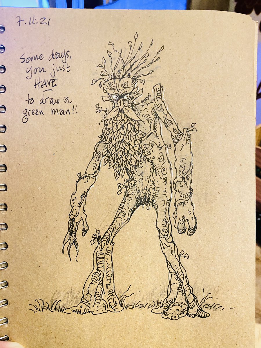 Was driving home after some filming and looking at sunbeams shining through the trees… and well, the mind wanders, you know… #doodleaday #naturespirits