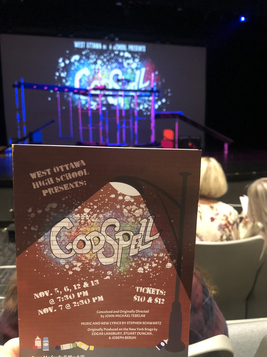 Loved seeing the WOHS production of Godspell today. Such amazing talent! I have been humming “Day by Day” ever since… Don’t miss it! #gowo