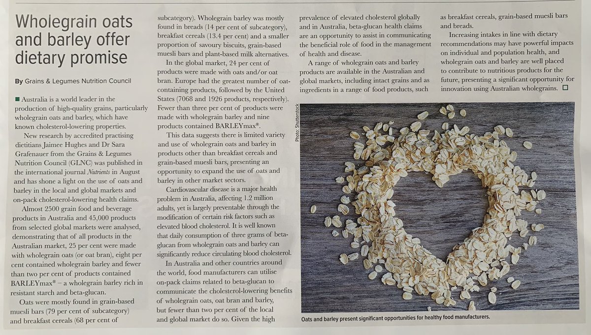 Grains & Legumes Nutrition Council (@grainslegumesnc) on Twitter photo Great article in <a href="/theGRDC/">GRDC</a> Ground cover on Oats, barley & betglucan claims links nicely with the work of our colleagues <a href="/AEGIC/">Australian Export Grains Innovation Centre</a> #oats #barley #betaglucan #lookforthewholegrain <a href="/OatNewsletter/">Oat Newsletter</a> <a href="/GrainGrowersLtd/">GrainGrowers</a> Great article in <a href="/theGRDC/">GRDC</a> Ground cover on Oats, barley & betglucan claims links nicely with the work of our colleagues <a href="/AEGIC/">Australian Export Grains Innovation Centre</a> #oats #barley #betaglucan #lookforthewholegrain <a href="/OatNewsletter/">Oat Newsletter</a> <a href="/GrainGrowersLtd/">GrainGrowers</a>